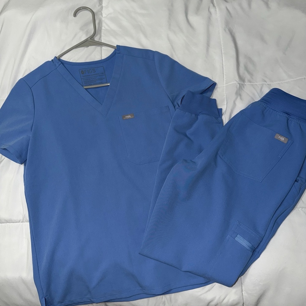 Figs Ceil Blue Scrubs